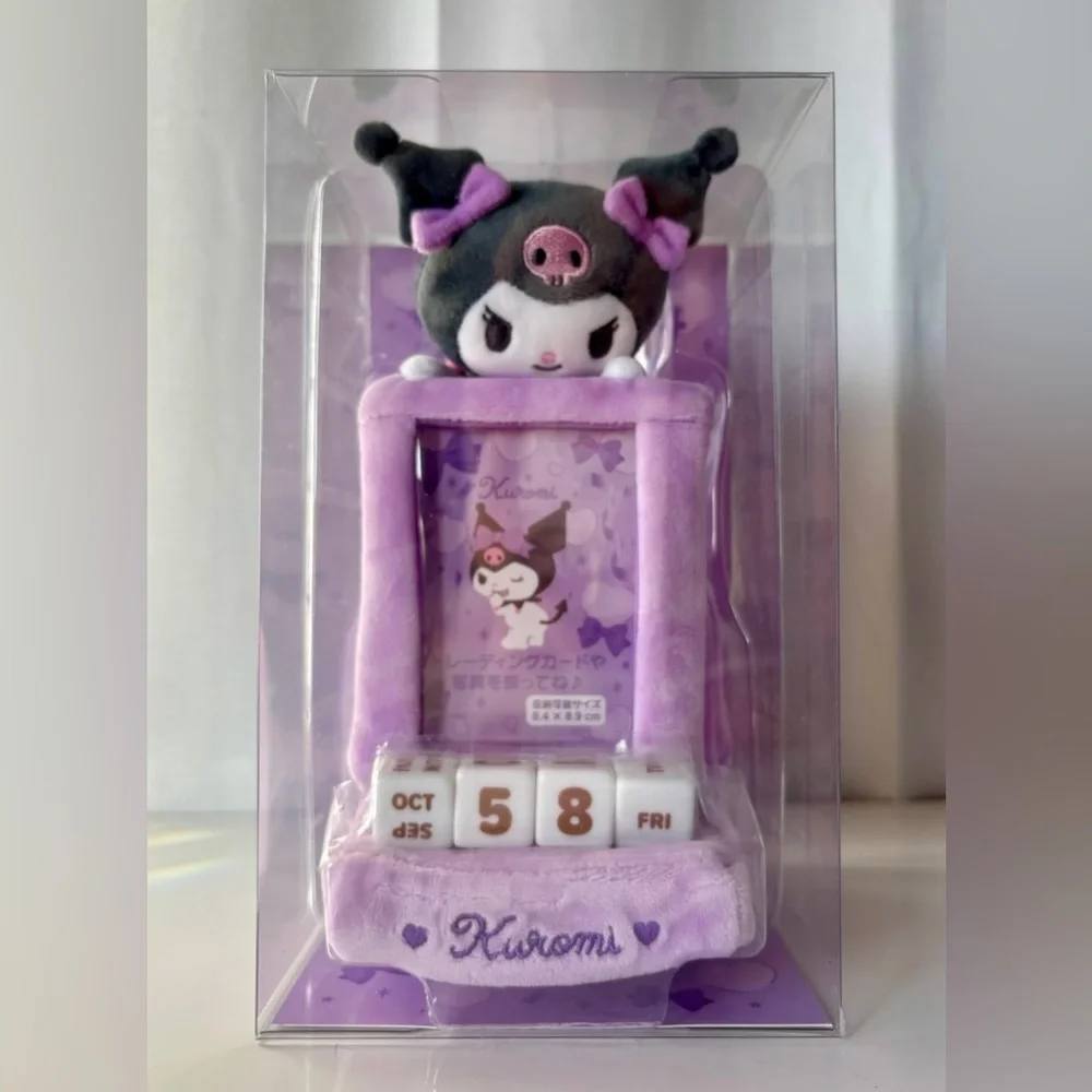 Kuromi Plush Picture Frame Perpetual Calendar NWT Kawaii Teacher Gift